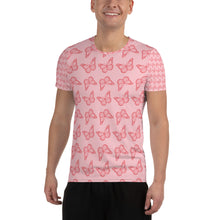 Load image into Gallery viewer, Butterfly affect All-Over Print Men's Athletic T-shirt