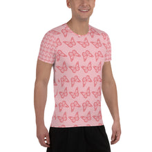 Load image into Gallery viewer, Butterfly affect All-Over Print Men's Athletic T-shirt