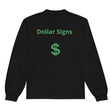 Load image into Gallery viewer, Money on my mind Premium heavyweight long sleeve shirt