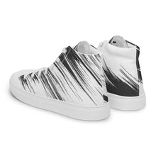 Load image into Gallery viewer, Black and white Women’s high top canvas shoes