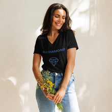 Load image into Gallery viewer, BLU DIAMOND Women’s relaxed v-neck t-shirt