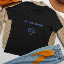 Load image into Gallery viewer, BLU DIAMOND Women’s relaxed v-neck t-shirt