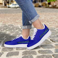 Load image into Gallery viewer, AMGM Blue Drips New Low-Top Leather Sneakers
