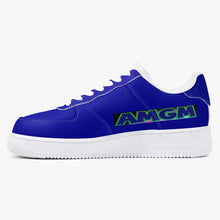 Load image into Gallery viewer, AMGM Blue Drips New Low-Top Leather Sneakers