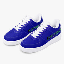Load image into Gallery viewer, AMGM Blue Drips New Low-Top Leather Sneakers