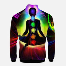Load image into Gallery viewer, Amgm Chakra Stand Collar Zipper-up Hoodie