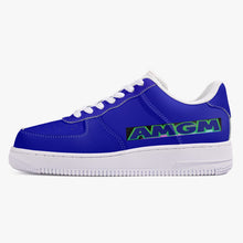 Load image into Gallery viewer, AMGM Blue Drips New Low-Top Leather Sneakers