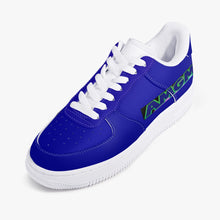 Load image into Gallery viewer, AMGM Blue Drips New Low-Top Leather Sneakers