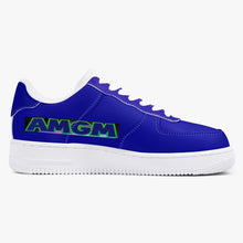 Load image into Gallery viewer, AMGM Blue Drips New Low-Top Leather Sneakers