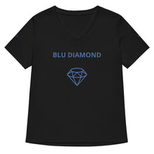 Load image into Gallery viewer, BLU DIAMOND Women’s relaxed v-neck t-shirt
