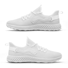 Load image into Gallery viewer, All white razors - Mesh Knit Sneakers

