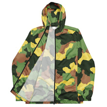 Load image into Gallery viewer, Camo army fatigue Men’s windbreaker
