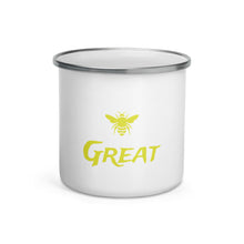 Load image into Gallery viewer, Be great Enamel Mug
